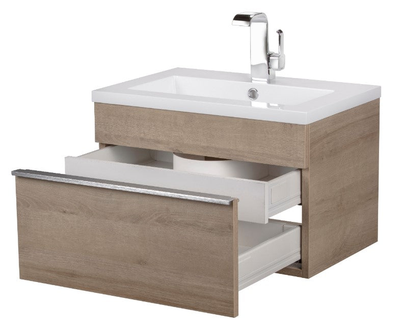 Trough 24" Wall Mount Modern Bathroom Vanity - Organic