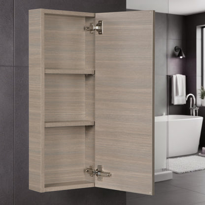 Silhouette 12" W x 30" H Wall Mounted Medicine Cabinet - Aria