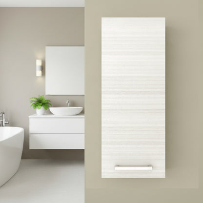 Silhouette 12" W x 30" H Wall Mounted Medicine Cabinet - White Chocolate