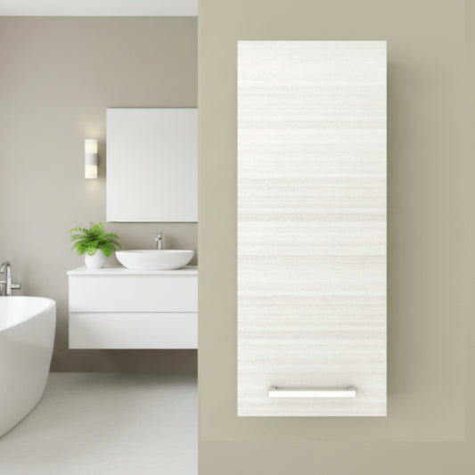 Silhouette 12" W x 30" H Wall Mounted Medicine Cabinet - White Chocolate