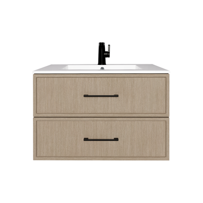 Cassidy 30" Slim Shaker Wall Mount Vanity - Flavia