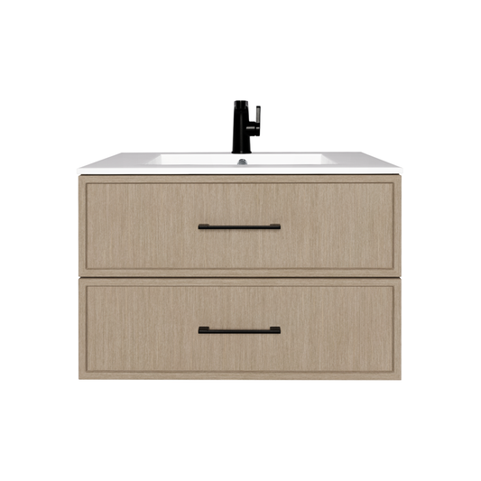 Cassidy 30" Slim Shaker Wall Mount Vanity - Flavia