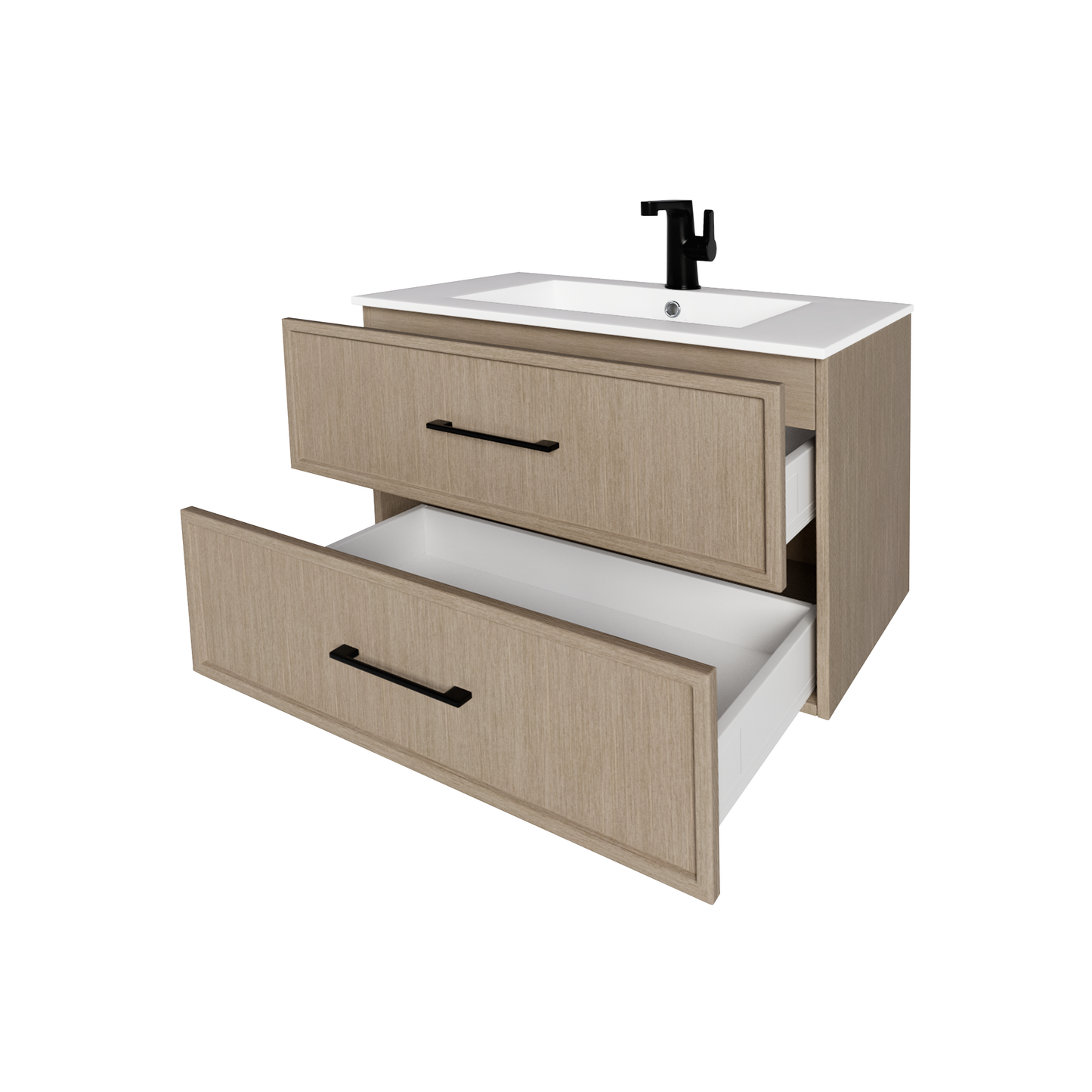 Cassidy 30" Slim Shaker Wall Mount Vanity - Flavia