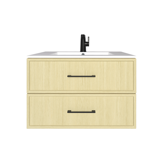 Cassidy 30" Slim Shaker Wall Mount Vanity - Lago