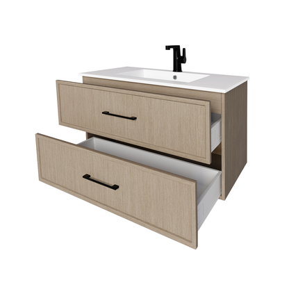 Cassidy 36" Slim Shaker Wall Mount Vanity - Flavia