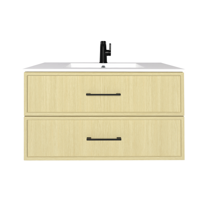 Cassidy 36" Slim Shaker Wall Mount Vanity - Lago