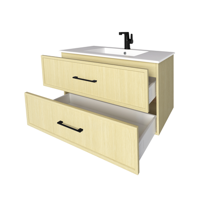 Cassidy 36" Slim Shaker Wall Mount Vanity - Lago