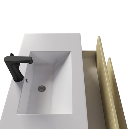 Cassidy 36" Slim Shaker Wall Mount Vanity - Lago