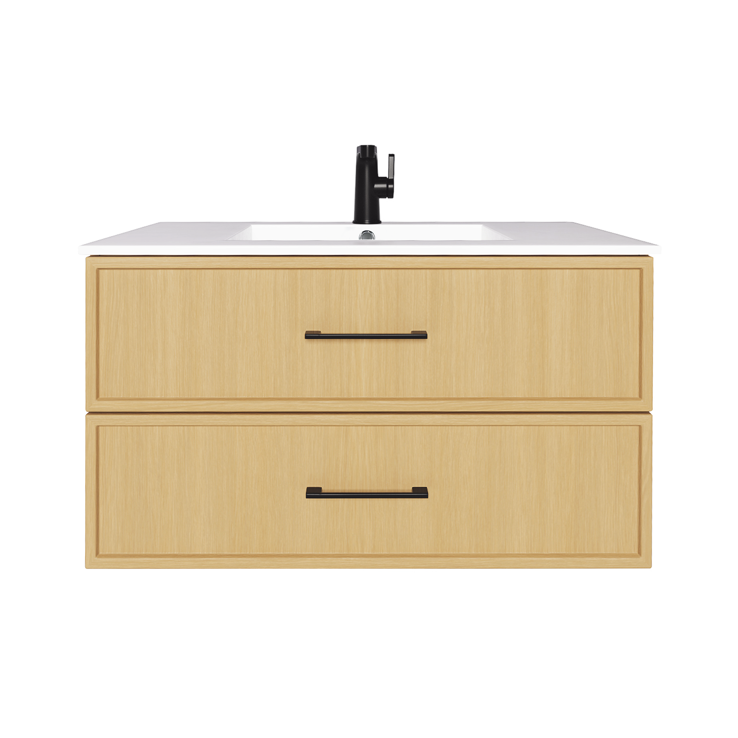 Cassidy 36" Slim Shaker Wall Mount Vanity - Natura