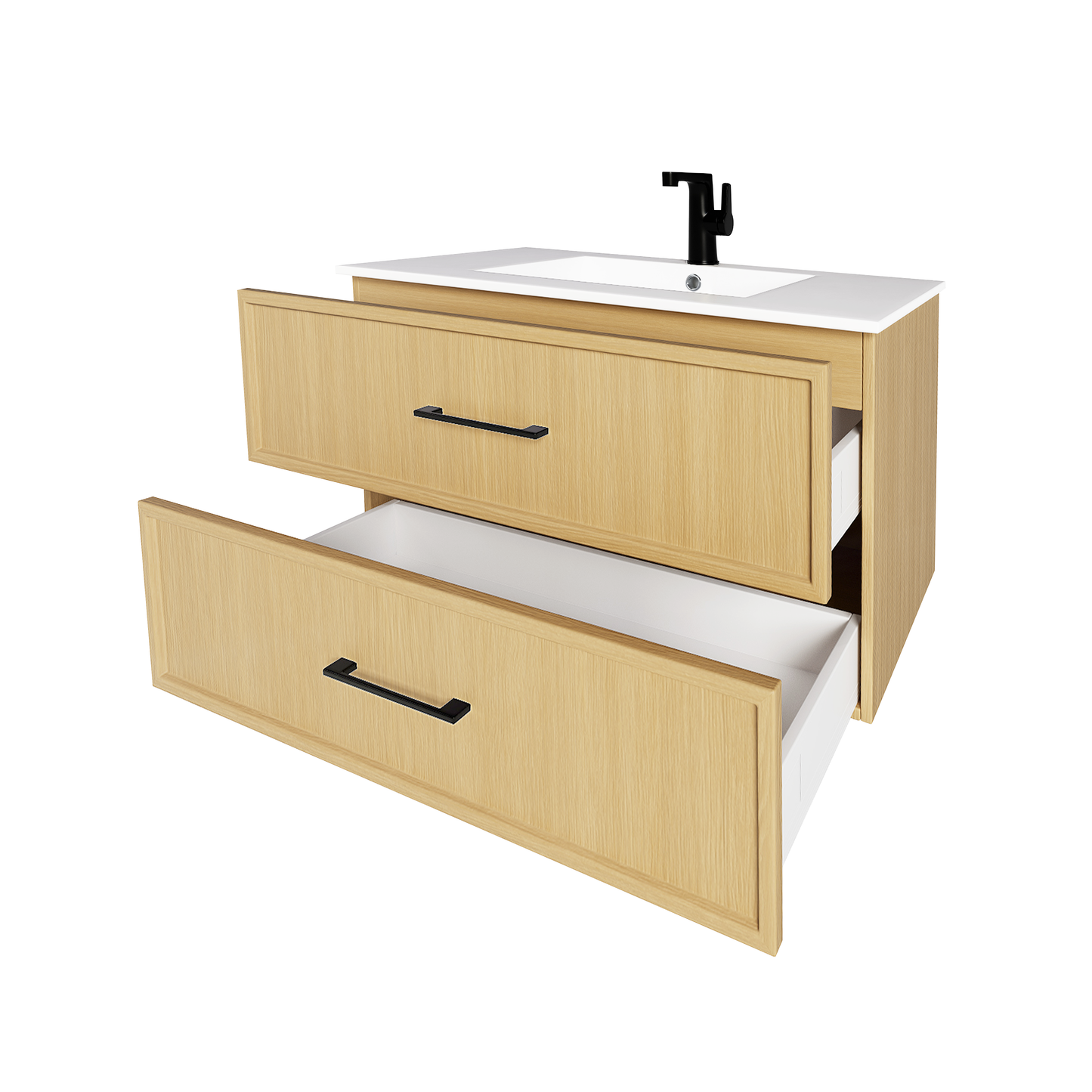 Cassidy 36" Slim Shaker Wall Mount Vanity - Natura