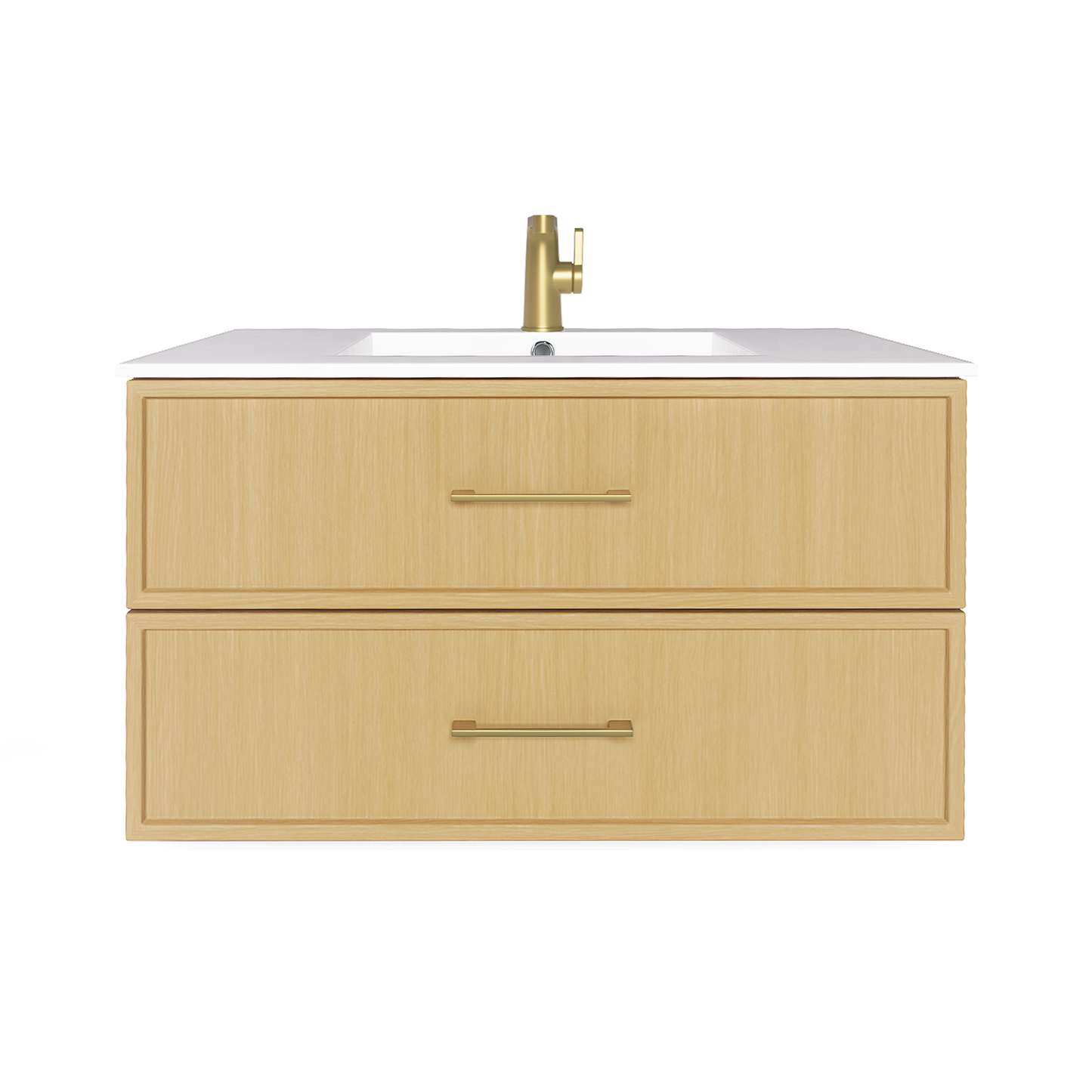 Cassidy 36" Slim Shaker Wall Mount Vanity - Natura