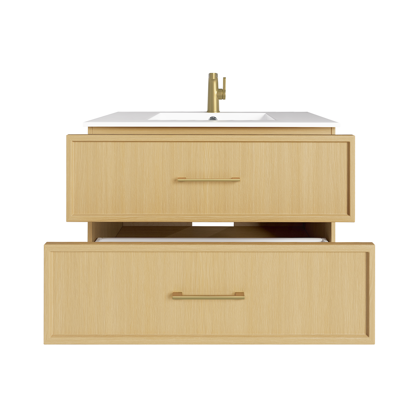 Cassidy 36" Slim Shaker Wall Mount Vanity - Natura