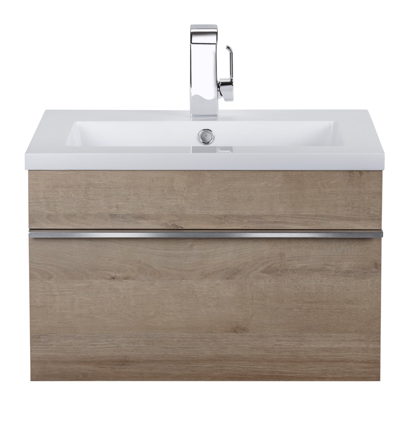 Trough 24" Wall Mount Modern Cultured Marble Top Bathroom Vanity - Organic