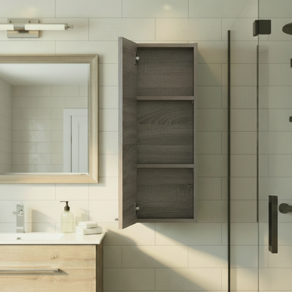 Kato 12" W x 30" H Wall Mounted Medicine Cabinet - Dorato