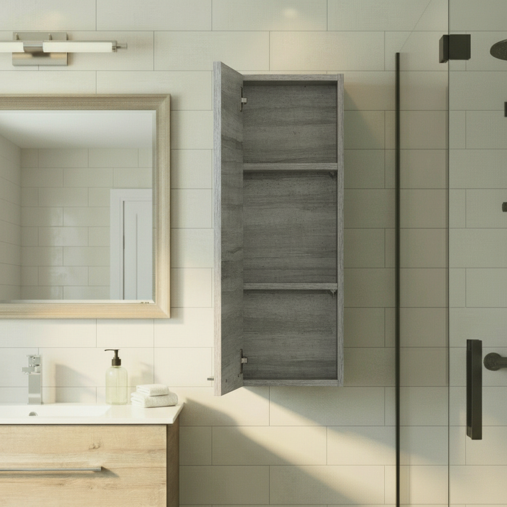 Kato 12" W x 30" H Wall Mounted Medicine Cabinet - Soho