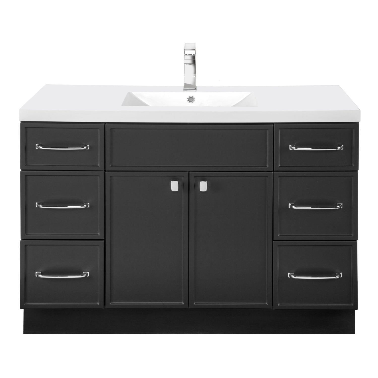 Manhattan 48" Single Sink Freestanding Vanity - Black