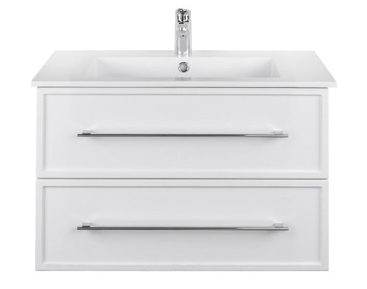 Milano 30" Wall Mount Shaker Vanity - White