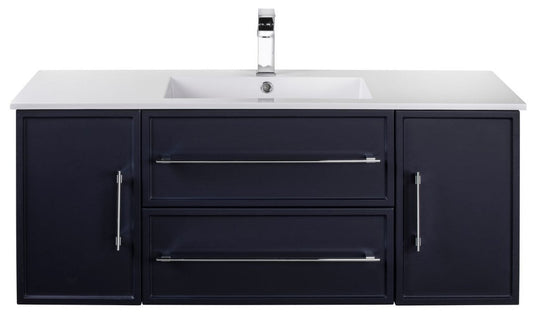 Milano 48" Wall Mount Shaker Vanity - Blue