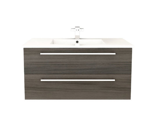 Silhouette 36" Wall Mount Bathroom Vanity - Zambukka