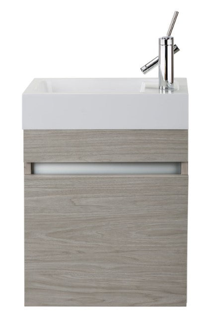 Piccolo 18" Space Saver Wall Mount Bathroom Vanity - Weekend Getaway